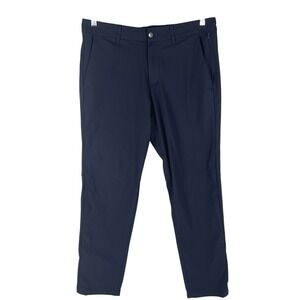 Lululemon‎ Commission Pants Mens 34x28 Melanite Slim Warpstreme Stretch Golf EUC